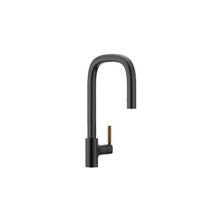 Moen Matte Black One-Handle Pulldown Kitchen Faucet S74001EV2BL